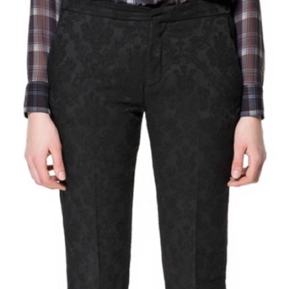 Zara | Brocade black pants